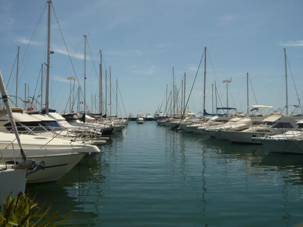 Charmant 2P Vue Mer Face Au Port De Golfe Juan 외부 사진